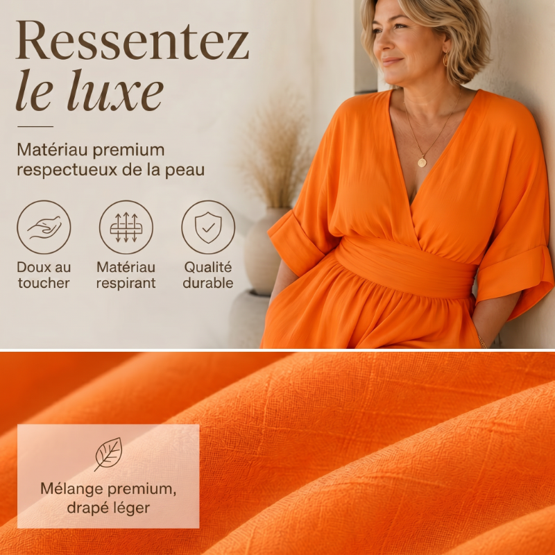 👗 60% DE RÉDUCTION 🌍 Combinaison ample à taille haute & encolure V pour femme – Fluide & légère – Parfaite pour l’été, les voyages ou un look décontracté chic – coupe flatteuse et confortable ✨