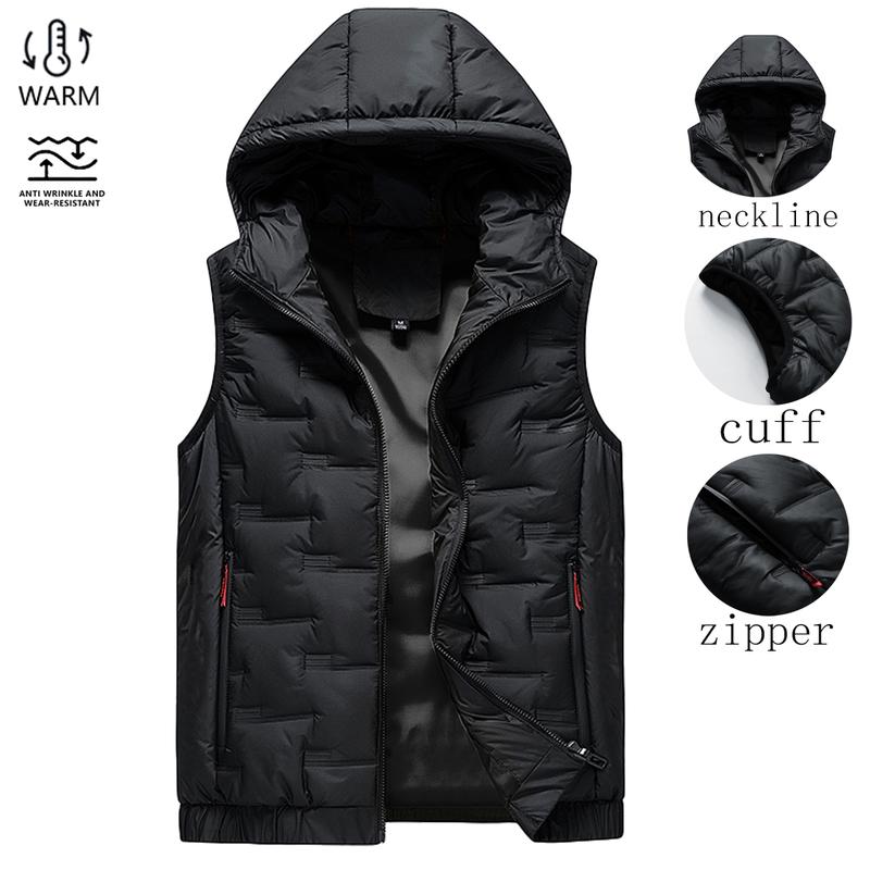 🍂 OFFRE DE SAISON · -50 % | Gilet Homme à Capuche – Léger & Facile à Superposer