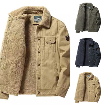 Veste thermique décontractée épaisse en polaire pour homme 【LIVRAISON GRATUITE】