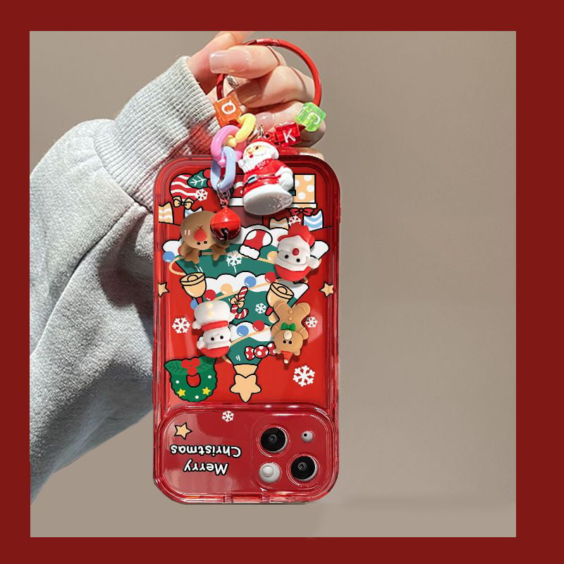 🎅Vente de Noël🎊 - 49% de réduction💥Arbre de Noël pendentif Flip Mirror Case Cover Étui pour iPhone