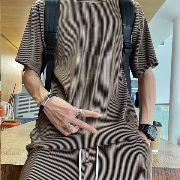 🔥🔥  Costume décontracté homme en soie de glace