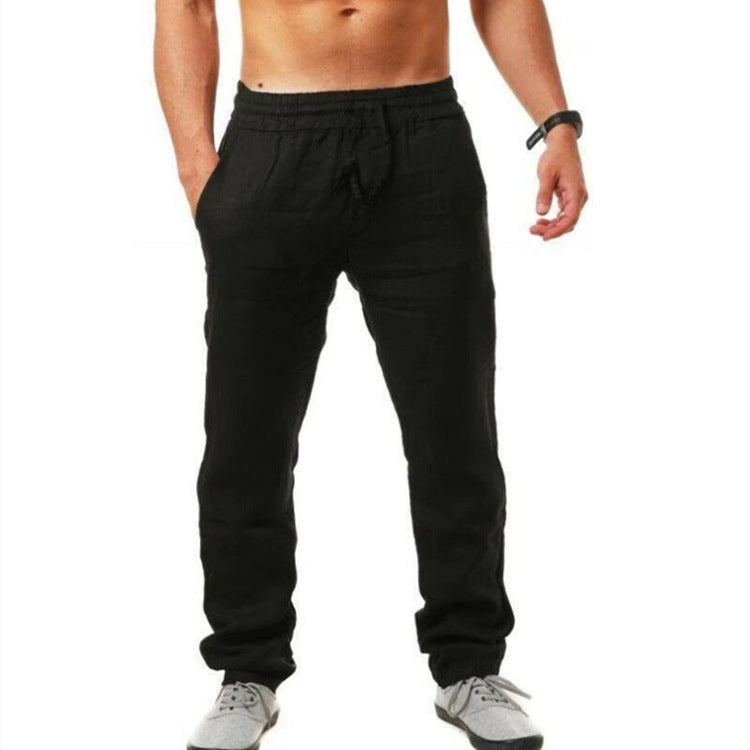 Pantalon pour homme confortable et respirant en lin