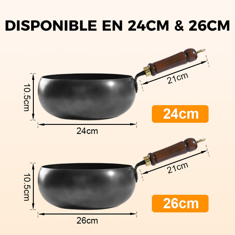 🔥Wok Épais en Fonte Non Revêtu🎁C'est le dernier jour de la promotion🚨 !