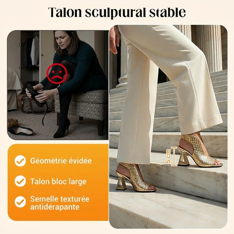 Sandales à talons élégantes à bout ouvert pour femmes ♥️ ACHETEZ-EN 2 ET BÉNÉFICIEZ DE LA LIVRAISON GRATUITE