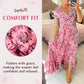 👗 50% DE RÉDUCTION ! 💃 Robe Longue à Col en V Imprimée – Coupe Élégante, Tissu Confortable & Style Polyvalent ✨