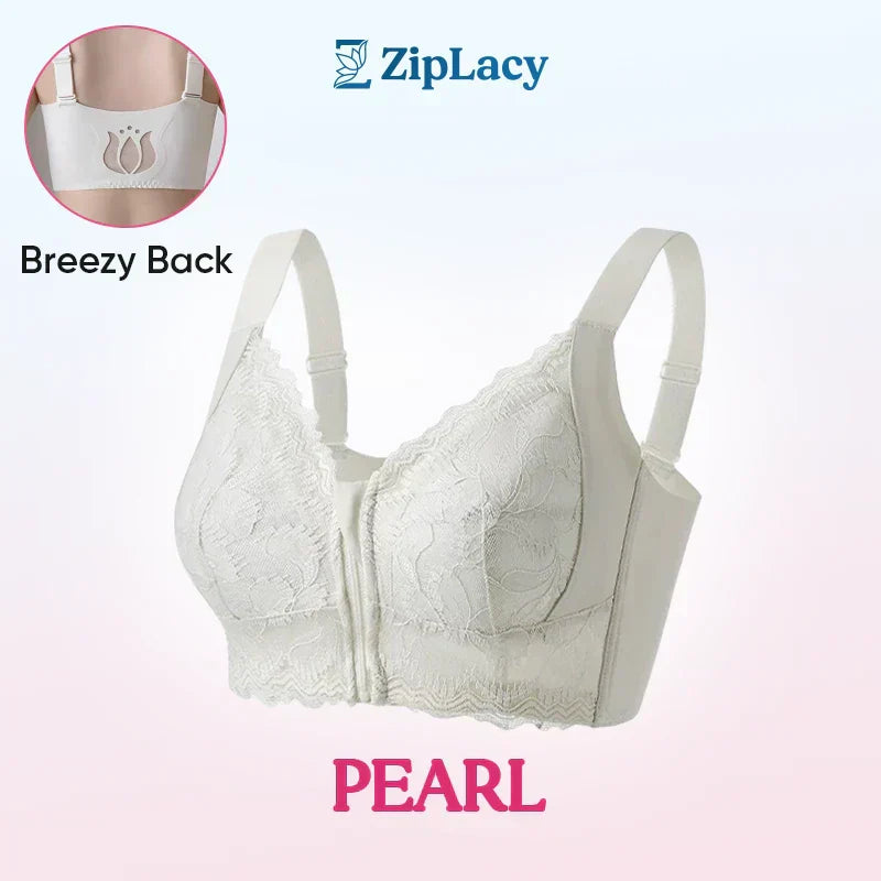 ✨Achetez-en 1 obtenez-en 1💞Soutien-gorge ultra souple avec fermeture éclair à l'avant et sans armatures