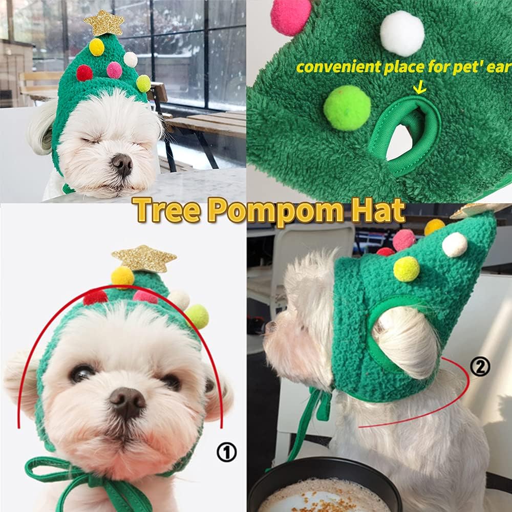 🔥Vente chaude -50%🎄Adorable bonnet à pompon en forme de sapin de Noël🎅