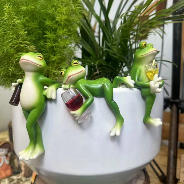 🐸Vente de printemps, 50 % de réduction🍃Décorations de pots de fleurs en forme de grenouille