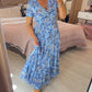👗 50% DE RÉDUCTION ! 💃 Robe Longue à Col en V Imprimée – Coupe Élégante, Tissu Confortable & Style Polyvalent ✨