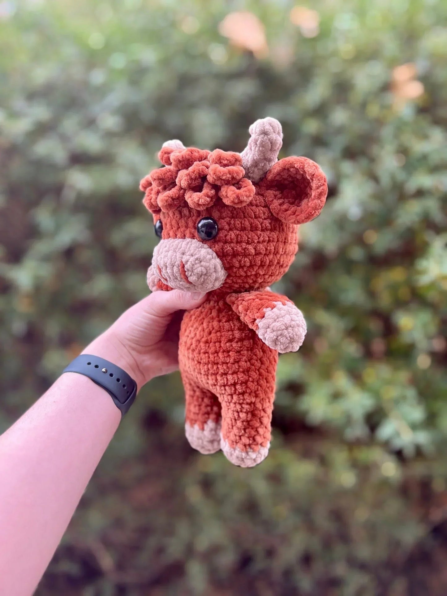🎅Soldes de Noël 50 % DE RÉDUCTION !!🎄🔥Modèle de crochet Amigurumi vache des Highlands🐮- Kit DIY et peluche fini