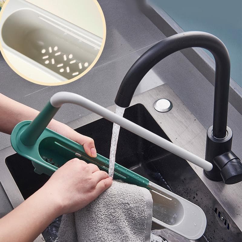 🔥VENTE LIMITÉE 50 % DE RÉDUCTION🔥Panier de rangement pour égouttoir flexible pour évier de cuisine