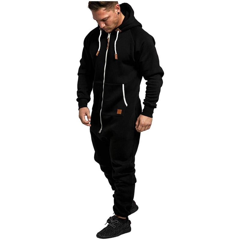 🎁 Nouveautés en promotion à 50% 💥 Combinaison à capuche en polaire uni