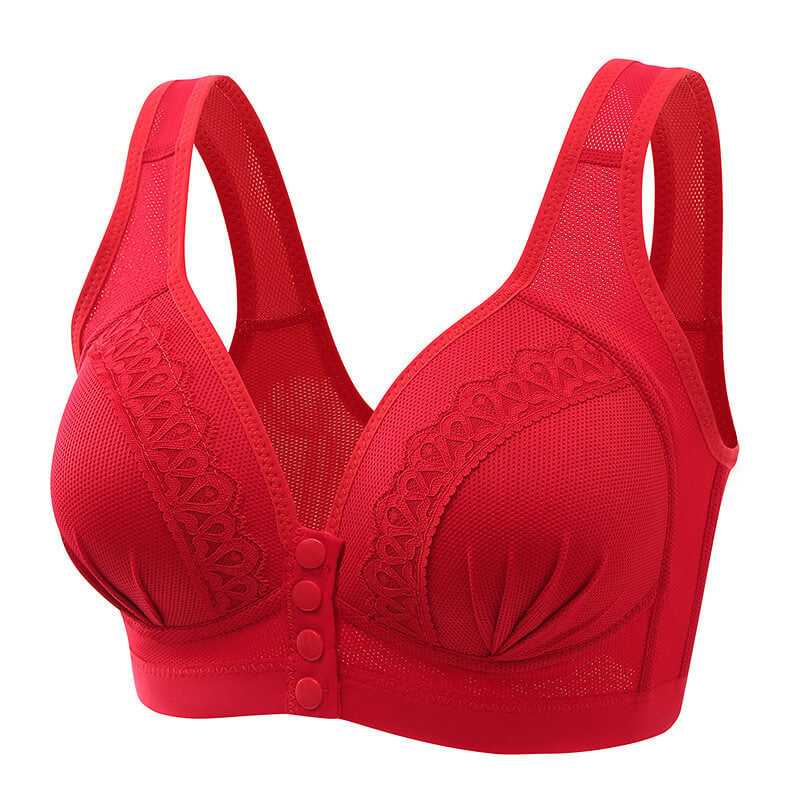 Bouton avant Soutien-gorge respirant en coton doux pour la peau