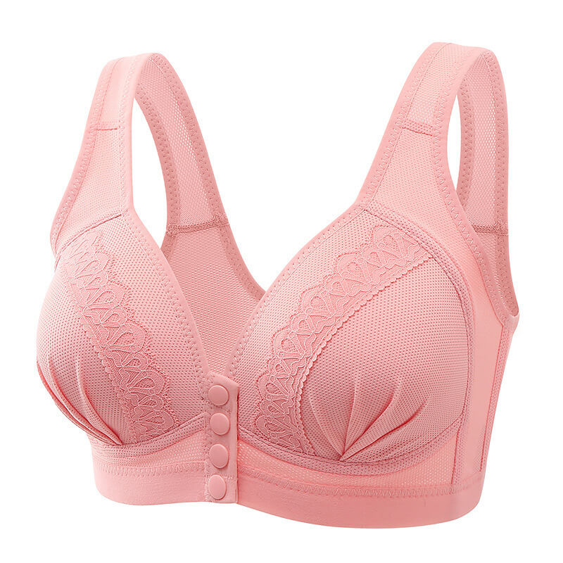 Bouton avant Soutien-gorge respirant en coton doux pour la peau