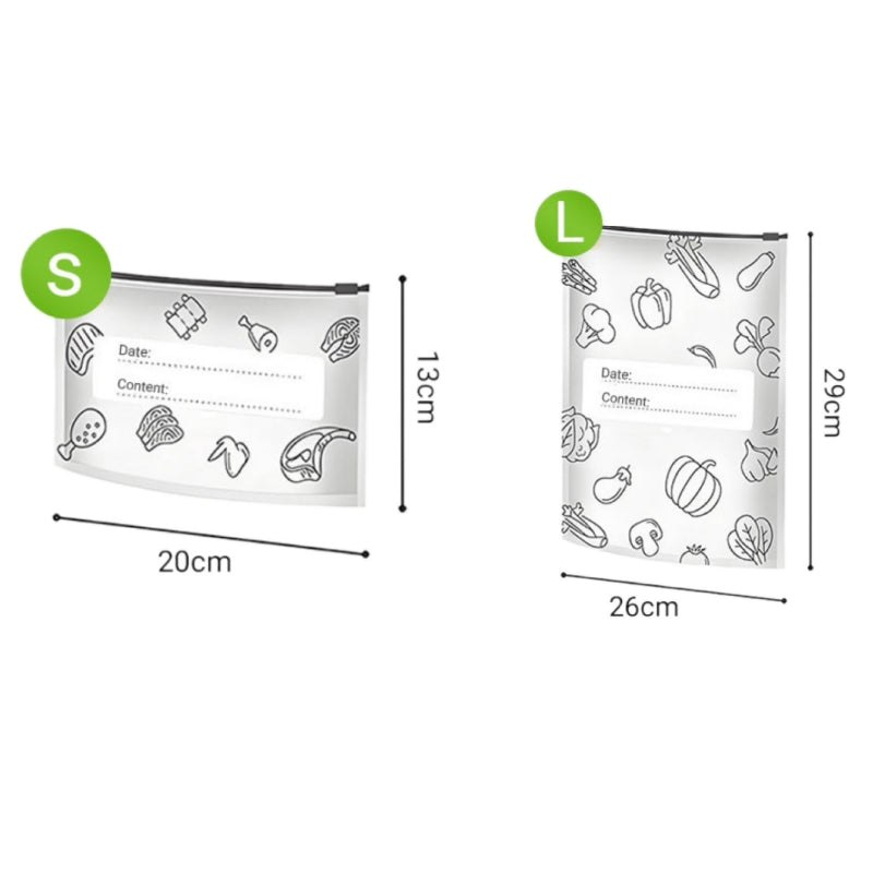 🥦 ACHETEZ 3 - RECEVEZ 2 GRATUITS ! ✨ Sacs de Conservation Aluminium Réutilisables - Garde les Aliments Frais Plus Longtemps, Écologiques et Lavables 🌱📦