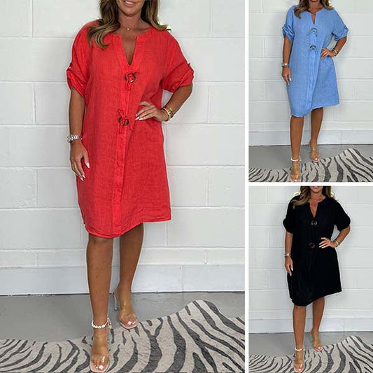 【🔥50% DE RÉDUCTION】✨2025 New Button Down Maxi Dress