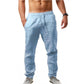 Pantalon pour homme confortable et respirant en lin