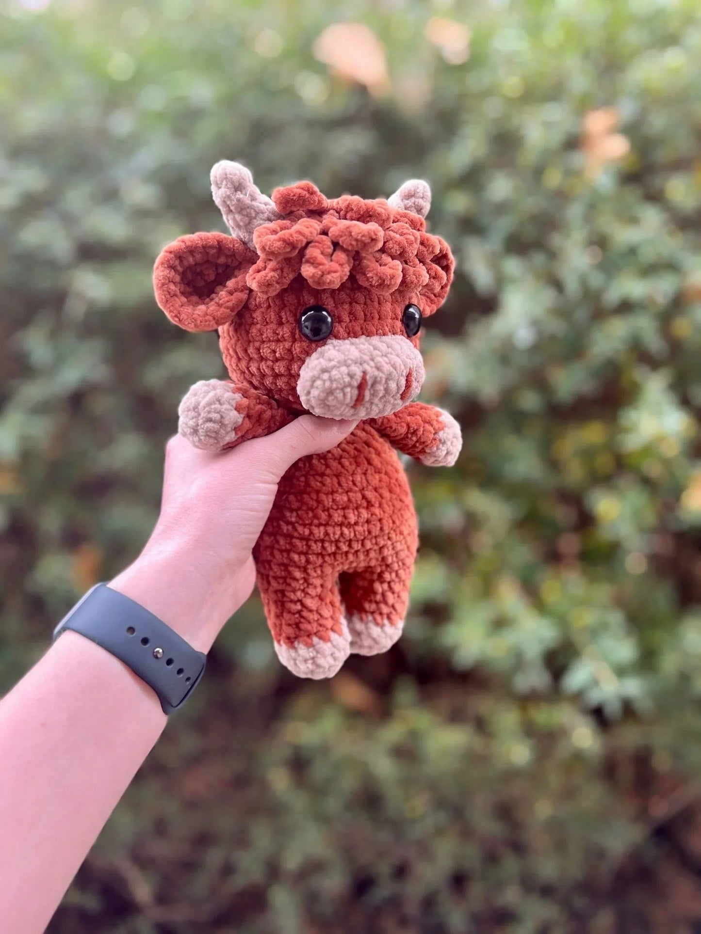 🎅Soldes de Noël 50 % DE RÉDUCTION !!🎄🔥Modèle de crochet Amigurumi vache des Highlands🐮- Kit DIY et peluche fini