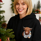 🐮💛 Sweat à Capuche Highland Cow Doublé Polaire – Ultra Doux & Confortable pour les Soirées Fraîches