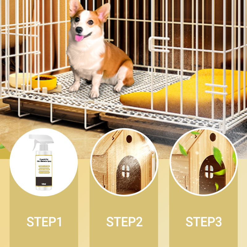 120 ml Spray déodorant puissant pour animaux domestiques
