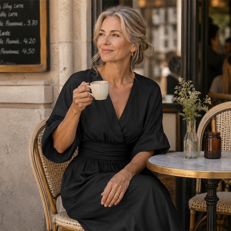 👗 60% DE RÉDUCTION 🌍 Combinaison ample à taille haute & encolure V pour femme – Fluide & légère – Parfaite pour l’été, les voyages ou un look décontracté chic – coupe flatteuse et confortable ✨