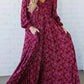 49 % de réduction 💃 Robe longue doublée à taille smockée en rayonne à fleurs pour femme