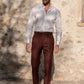 Pantalon décontracté de couleur ordinaire pour hommes