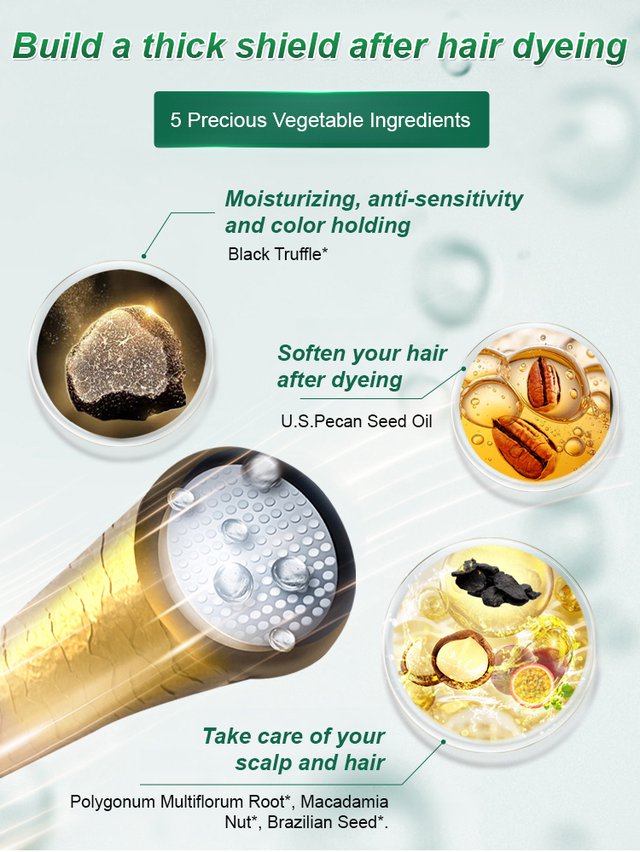 📢🌸👧Acheter 3  Obtenez  2 Gratuit🌸 Essence de fruits Peignon de teinture de cheveux