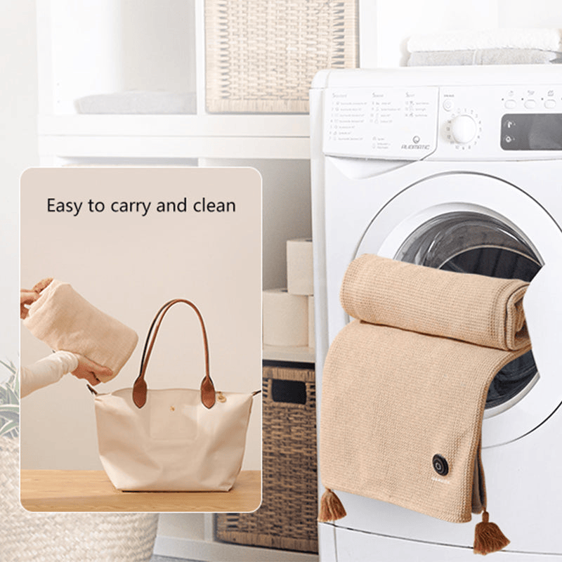 🔥Soldes de Noël - Jusqu'à 50% de réduction❄️Couverture chauffante électrique portable à fermeture éclair douce☀️Réchauffez tout l'hiver