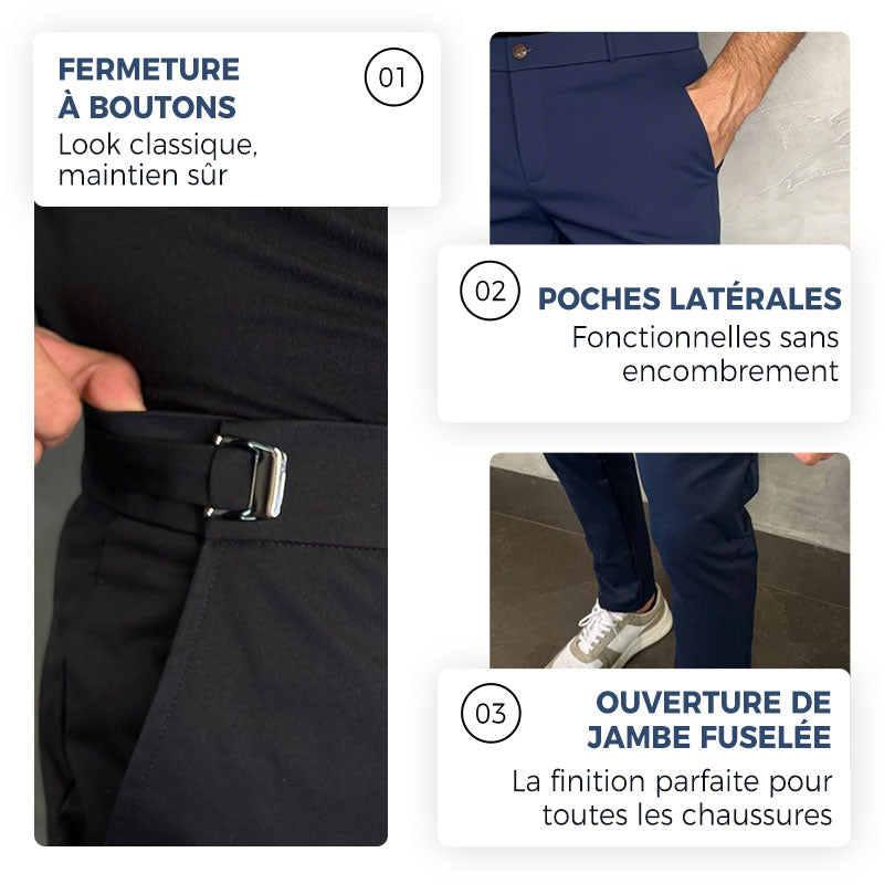 👖 Pantalon slim extensible Fliwos pour homme – confort & élégance | France| Stock limité – 42 % OFF ⏳🔥