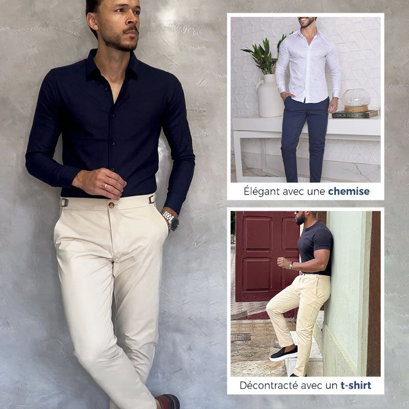 👖 Pantalon slim extensible Fliwos pour homme – confort & élégance | France| Stock limité – 42 % OFF ⏳🔥