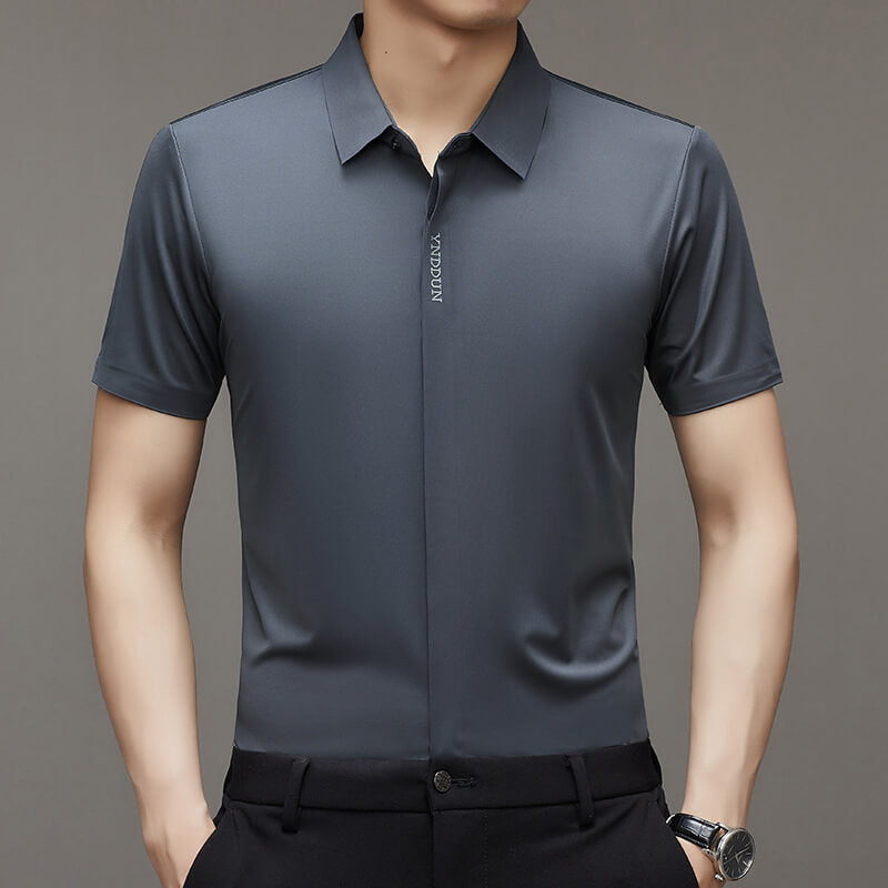 🔥 Offre à moitié prix🔥Chemise d'affaires en soie Quick Dry Ice pour hommes