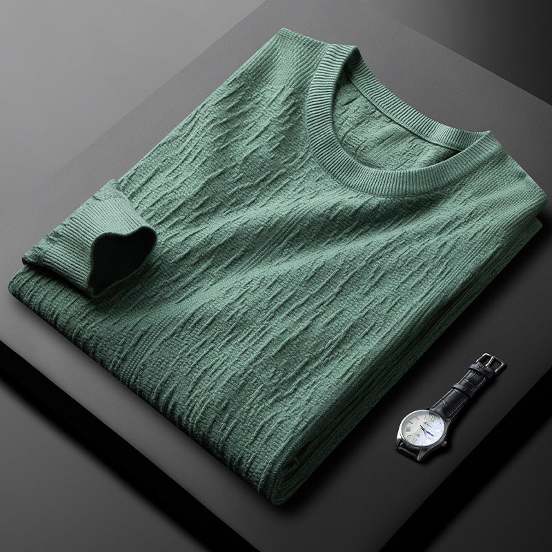 Pull décontracté à col rond pour homme