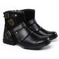 【Livraison gratuite】- Bottes en cuir style cowboy western pour hommes