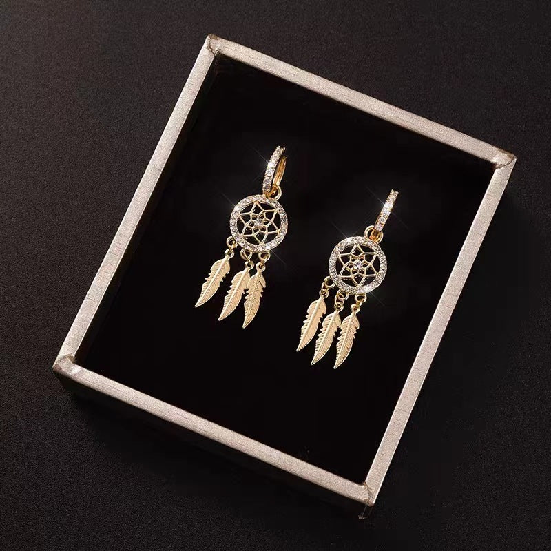 🔥Vente chaude 48 % de réduction🔥Boucles d'oreilles à pendentif en cristal de rêve