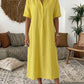 ☀️Robe chemise décontractée en lin mélangé pour femme – Un style naturel pour les journées ensoleillées✨