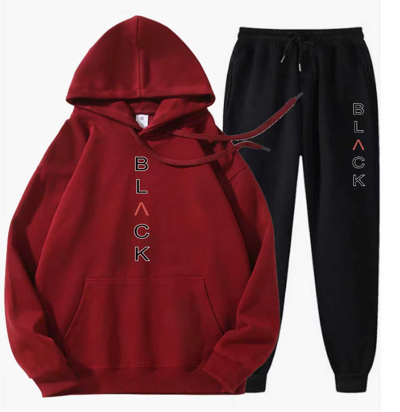 Ensemble sweat à capuche et pantalon de jogging imprimé lettres pour homme 【LIVRAISON GRATUITE】