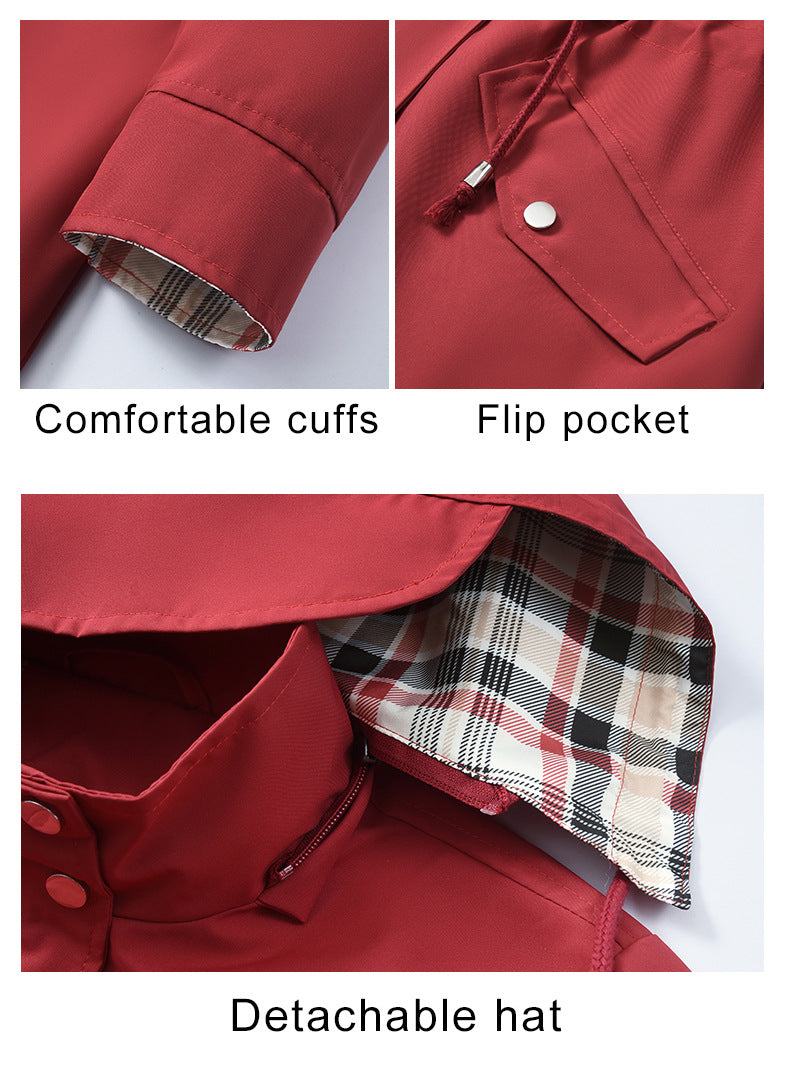 🔥Promotion du dernier jour : 50 % de réduction🧥Trench-coats longs imperméables à capuche pour femmes