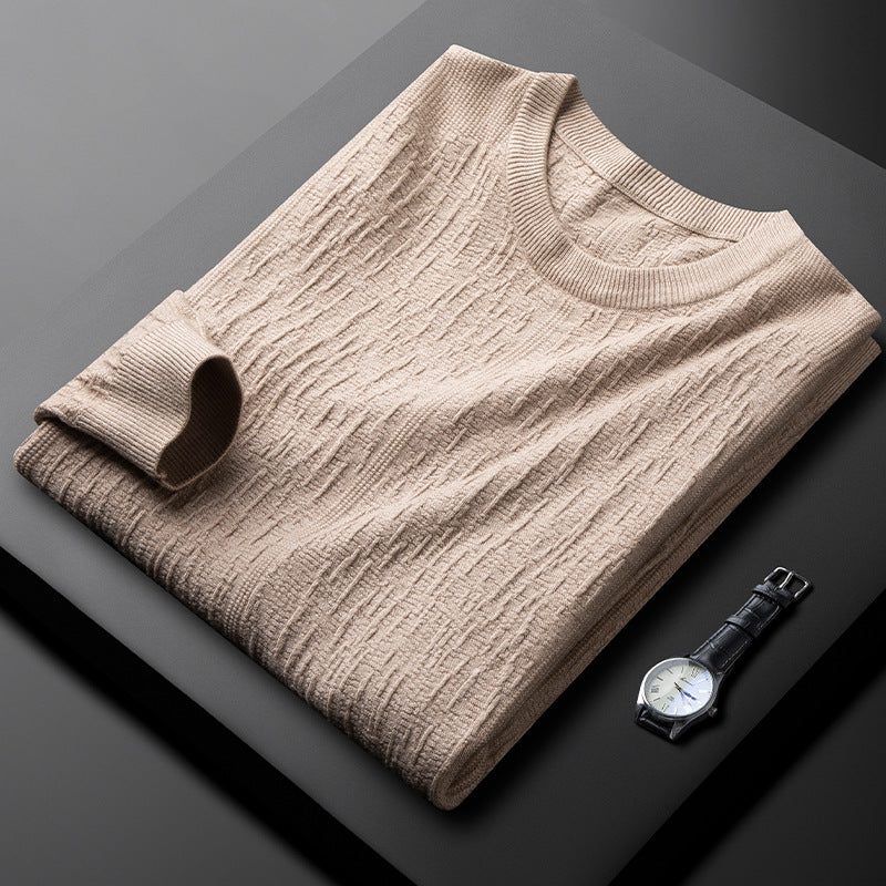 Pull décontracté à col rond pour homme