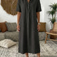 ☀️Robe chemise décontractée en lin mélangé pour femme – Un style naturel pour les journées ensoleillées✨