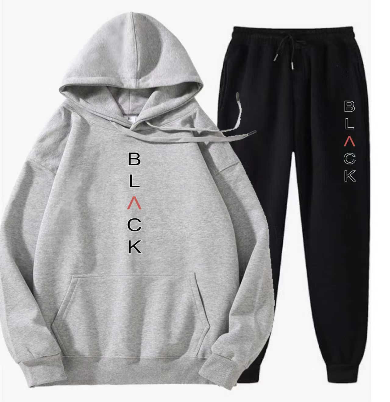 Ensemble sweat à capuche et pantalon de jogging imprimé lettres pour homme 【LIVRAISON GRATUITE】