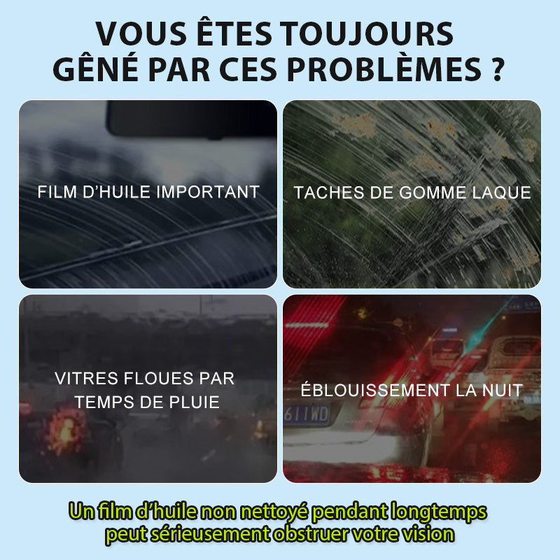 Dissolvant de Film d'Huile pour Vitres de Voiture