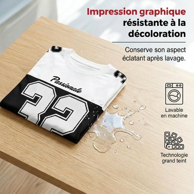 🔥👕 T-shirt Homme Imprimé Graphique – Coupe Relax & Tendance Quotidienne