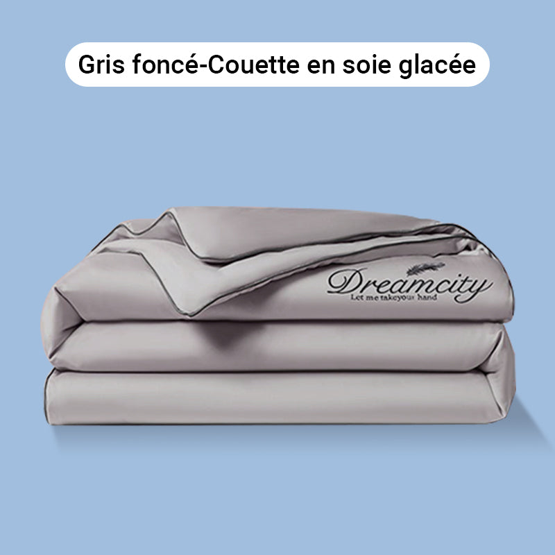 ❄️💕 VENTE DIRECTE USINE -50% ! Parure de Lit 4 Pièces en Velours Haut de Gamme – Douce, Respirante & Rafraîchissante (Tailles 1-2 Places)