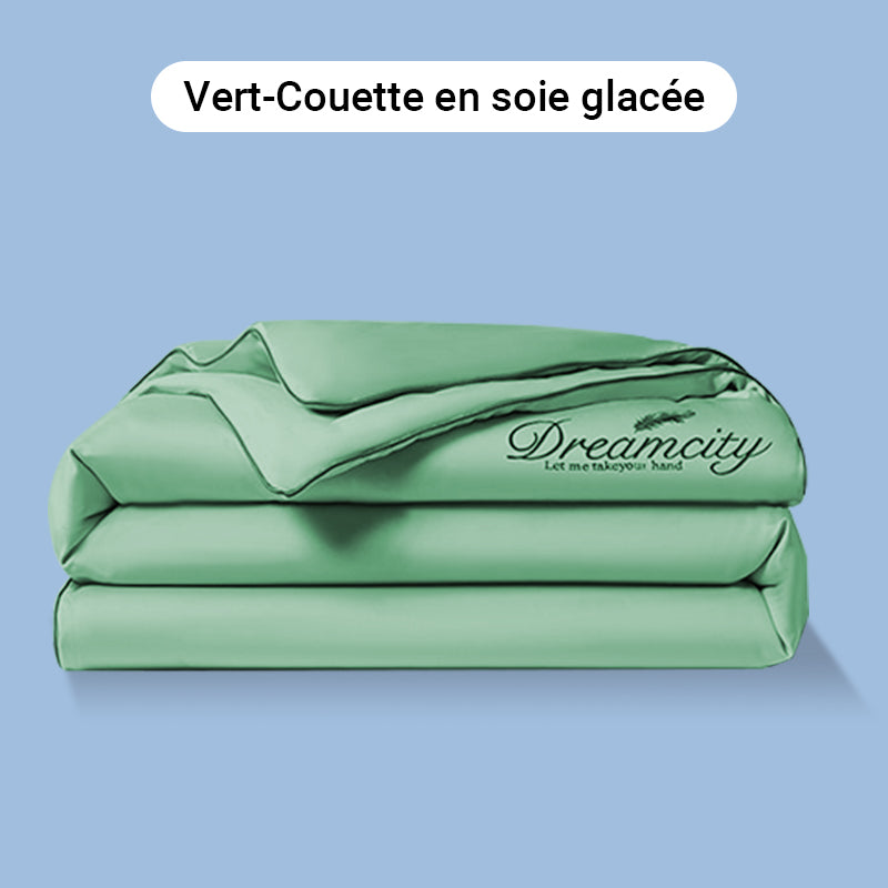 ❄️💕 VENTE DIRECTE USINE -50% ! Parure de Lit 4 Pièces en Velours Haut de Gamme – Douce, Respirante & Rafraîchissante (Tailles 1-2 Places)