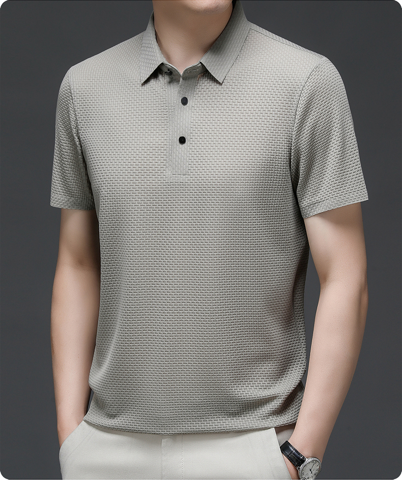 👔Chemise Homme en Soie Glacée✨Texture Luxueuse et Respirante pour Événements Élégants ou Quotidien🎩🔥