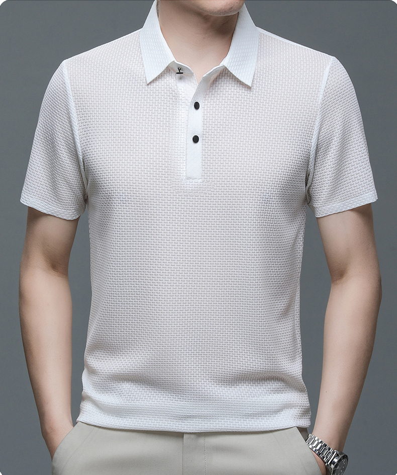 👔Chemise Homme en Soie Glacée✨Texture Luxueuse et Respirante pour Événements Élégants ou Quotidien🎩🔥