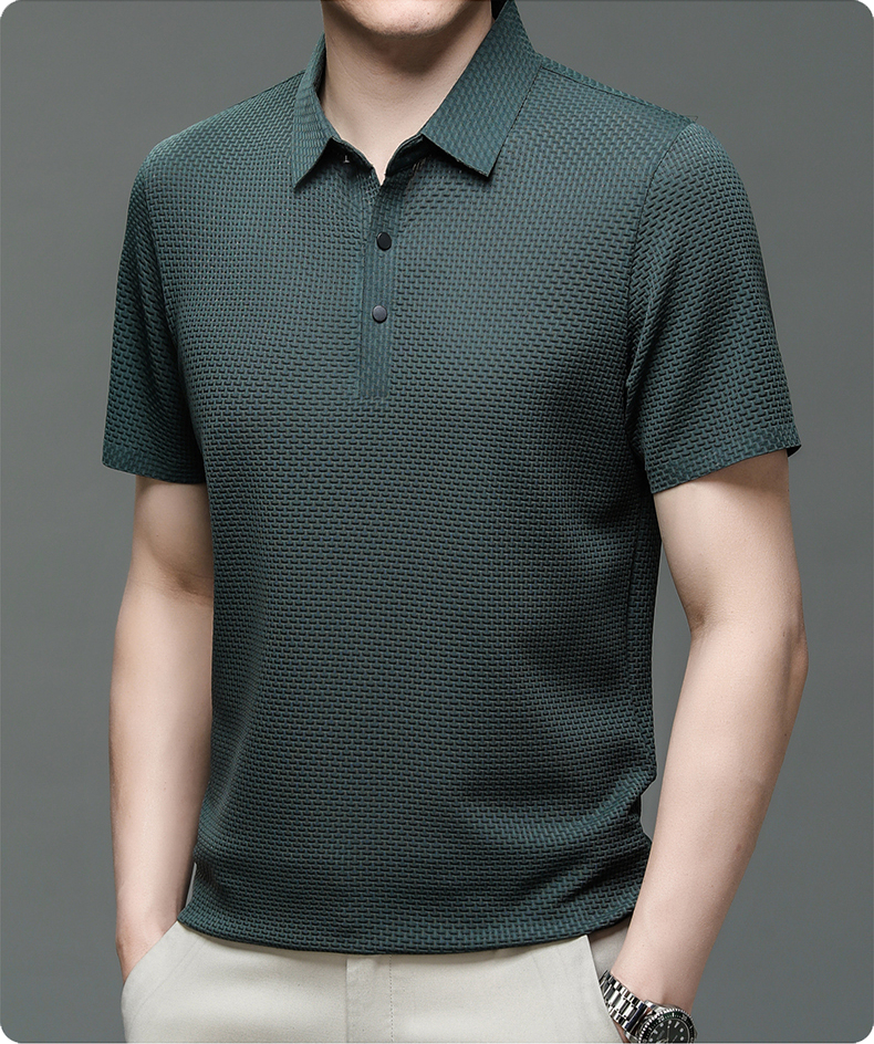 👔Chemise Homme en Soie Glacée✨Texture Luxueuse et Respirante pour Événements Élégants ou Quotidien🎩🔥