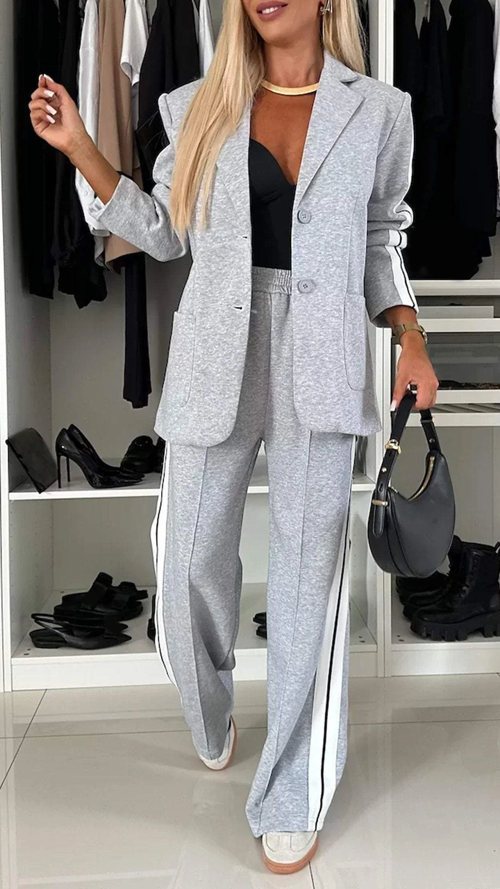 Ensemble 2 pièces blazer décontracté et pantalon de survêtement pour femme🌺🌺Livraison gratuite