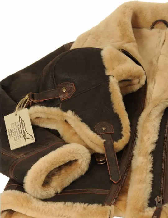 📢📢60 % de réduction !!! ✨VESTE BOMBER EN PEAU DE MOUTON